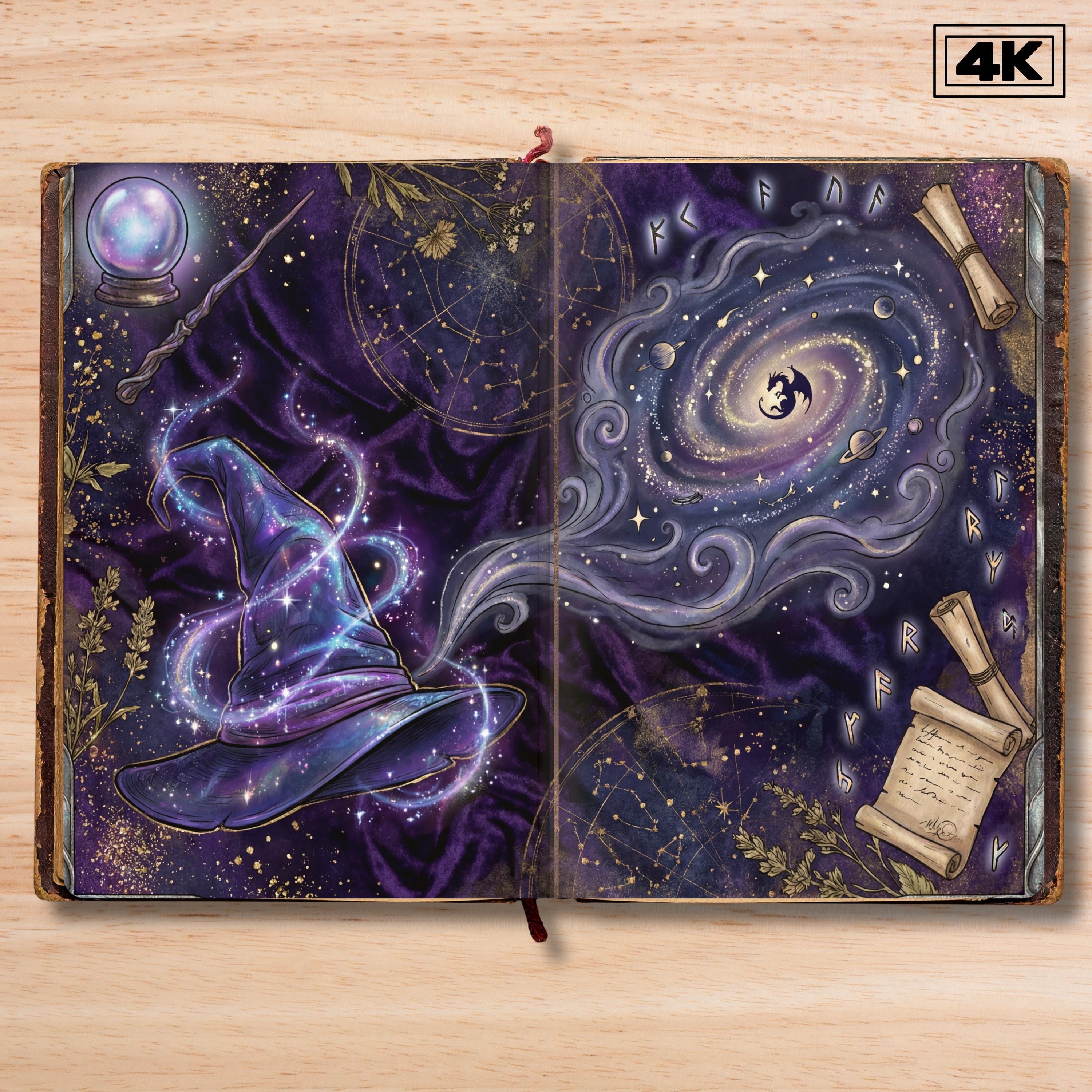 Celestial Junk Journal Paper | 4K Galaxy Scrapbook Pages (digital ...