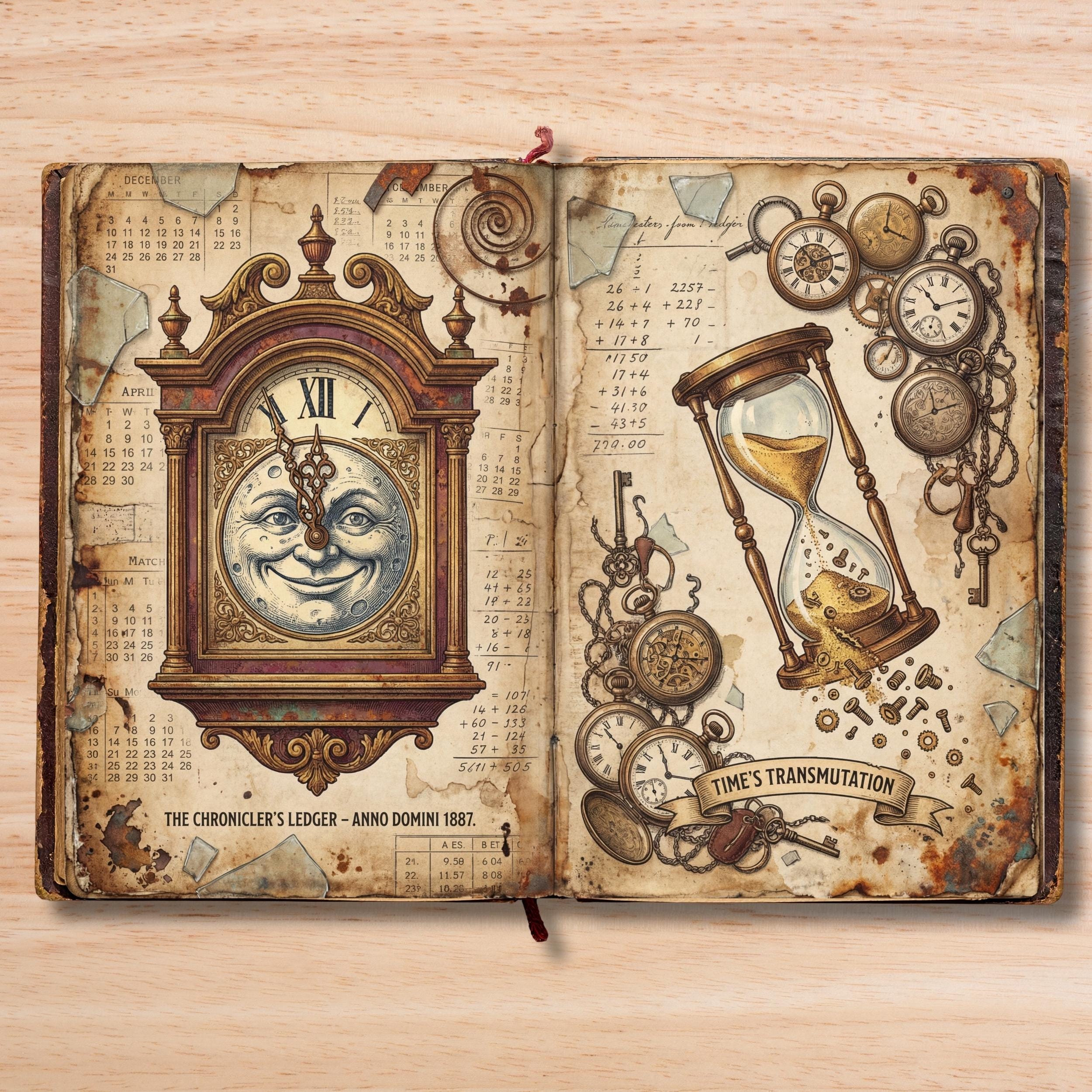 Victorian Steampunk Junk Journal Pages | 4K Digital Paper Pack ...