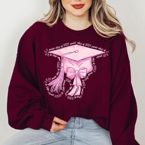 Pink Senior 2025 PNG, Retro Senior 2025 PNG, Class of 2025 Png, Coquette Senior Png, Graduation, High school Senior Shirt, Digital File