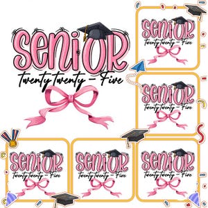 Retro Senior 2025 PNG, Class of 2025 Png, Coquette Senior Png, Graduation, High school Senior Shirt, Digital File