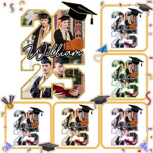 Personalized Graduation 2025 PNG Design, Bootleg Custom Photo Graduation PNG Design, Class of 2025 Graduation Gift, Custom Graduation
