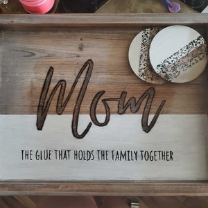 Customizable tray Mother&#39;s Day, Personal, wedding, housewarming