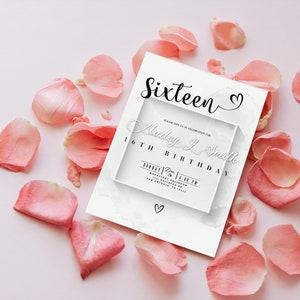 Sweet 16 Invitation