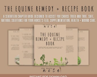 The Equine Remedy + Recipe Book | PDF Instant Download