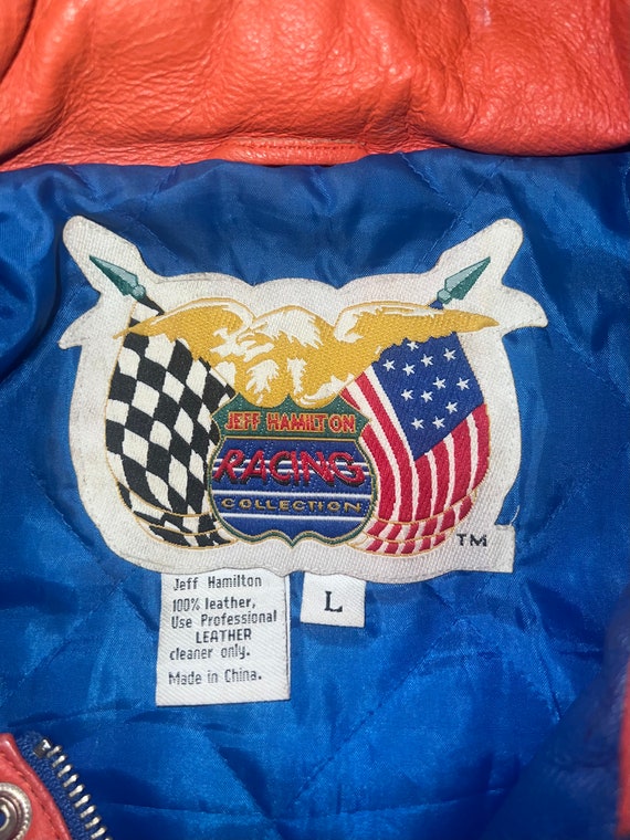Tide Racing Nascar Jeff Hamilton Leather Jacket S… - image 2