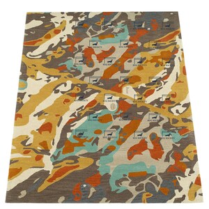 Luxury Hand Tufted Rug Texture Traditional Style Woolen Indian Designer ...