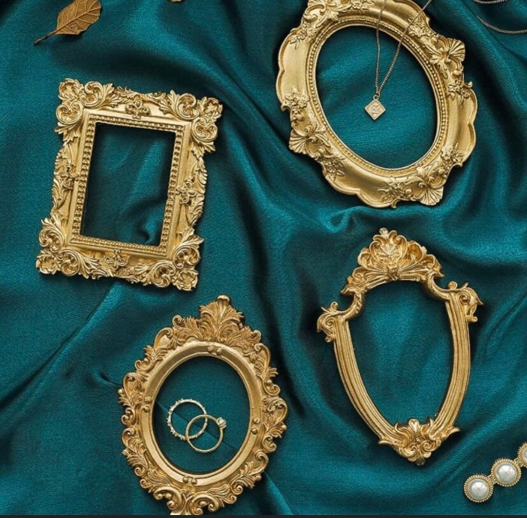 4pc Vintage Style Mini Frames gold Etsy