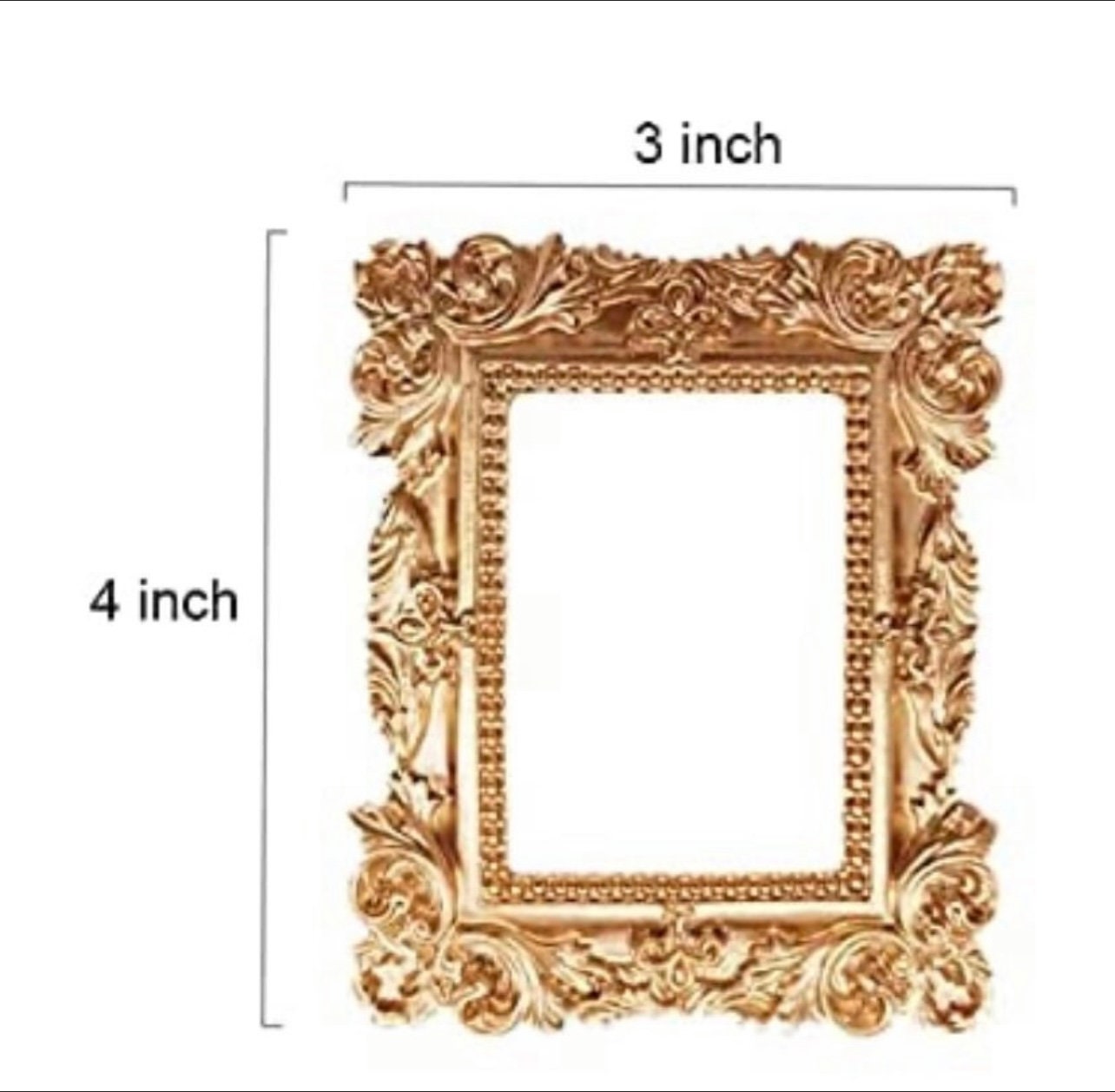 4pc Vintage Style Mini Frames gold Etsy