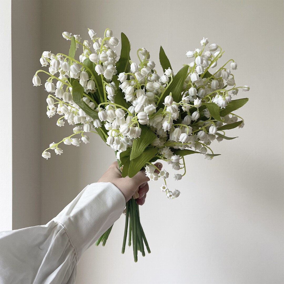 White Lily of the Valley Artificial Flowers Artificial Flowers Etsy