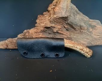 Deer antler hunting knife