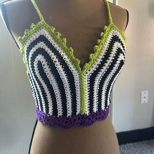 Beetlejuice Crochet Top | Crochet Crop Top | Beetlejuice 2