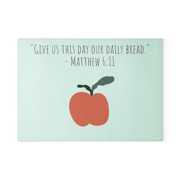 Glass Cutting Board With Bible Verse Etsy