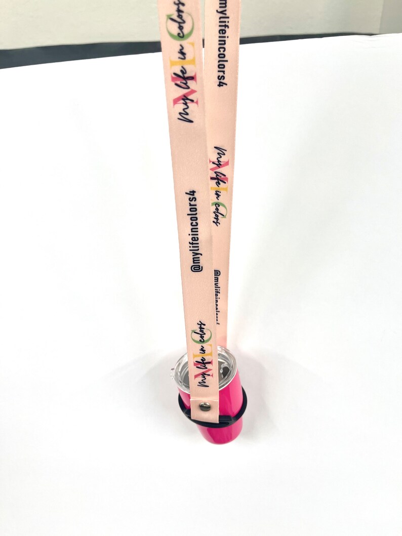 Lanyard Holder for Hands Free Mini 2 Oz Shot Glass Tumbler / Travel Cup