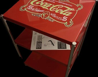 VINTAGE UTILITY CART, Pop Stand, Red Utility Cart, Cola, New Vintage Cart, Collectibles, Collector Cart, Gift, Collectibles, Birthday