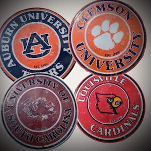 Licensed University College Signs, She-shed sign, Mancave Sign, Shop Sign, Dorm Sign