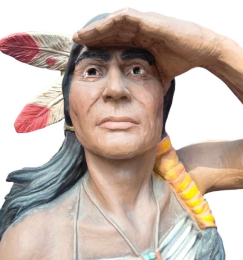 WILD WEST Indian Statue, Party, Life Size, Cowboys and Indians, Statue