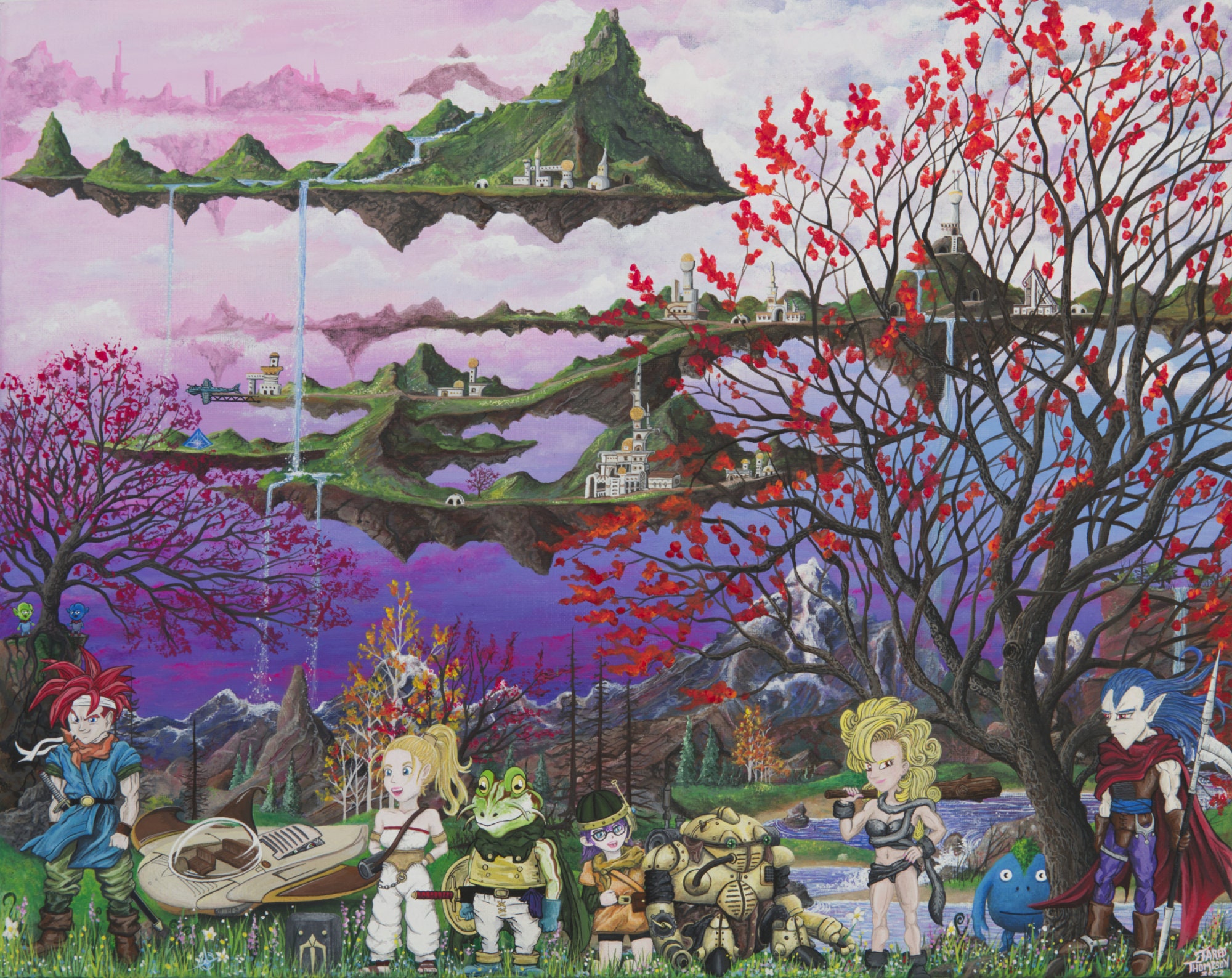 Chrono Trigger and the Kingdom of Zeal, Nintendo Fan Art, Printed