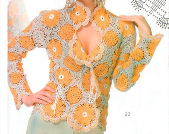 Irish Lace Crochet Patterns: Duplet Magazine #594 | Tutorial Self Study.