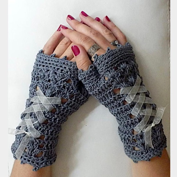 Victorian Lace Gloves Crochet Pattern