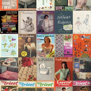 50 Vintage Arts & Crafts Magazine Digitale Datei VOLLER MUSTER: häkeln, stricken, afghanisch, nähen, sticken und mehr Bild 3