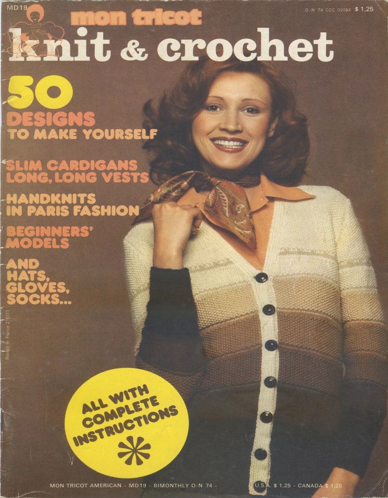 50 Vintage Arts & Crafts Magazine Digitale Datei VOLLER MUSTER: häkeln, stricken, afghanisch, nähen, sticken und mehr Bild 5