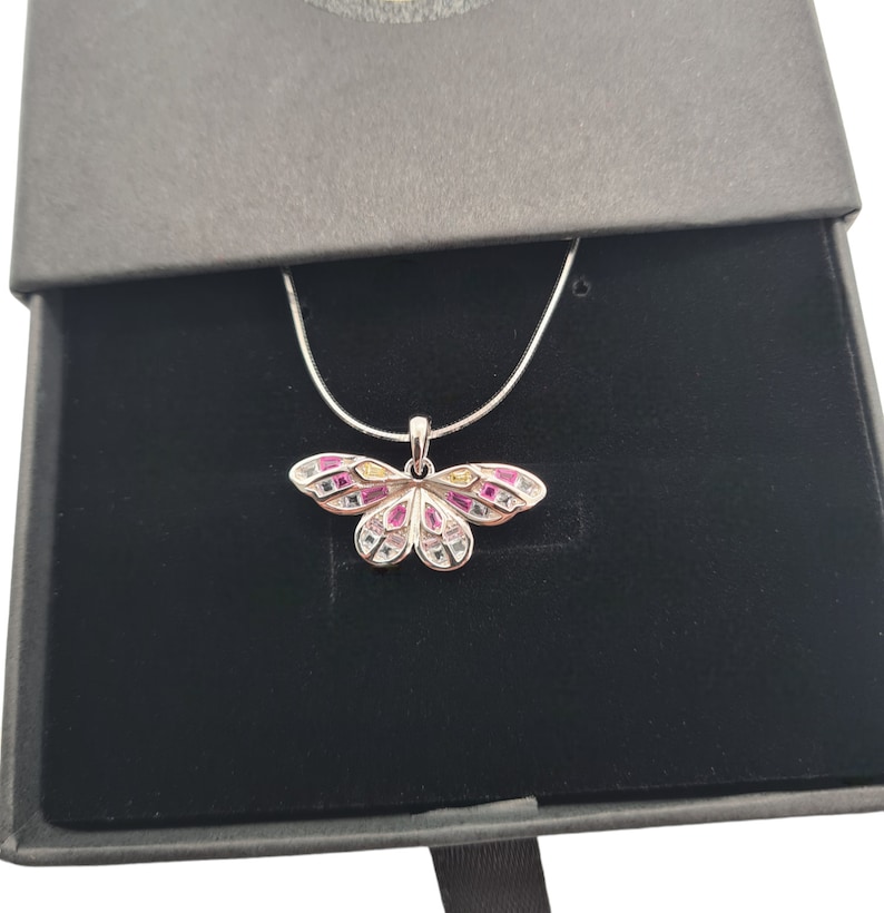 I Love You To The Moon & Back Sterling Silver Butterfly Charm - Gift For Daughter, Mum, Sister