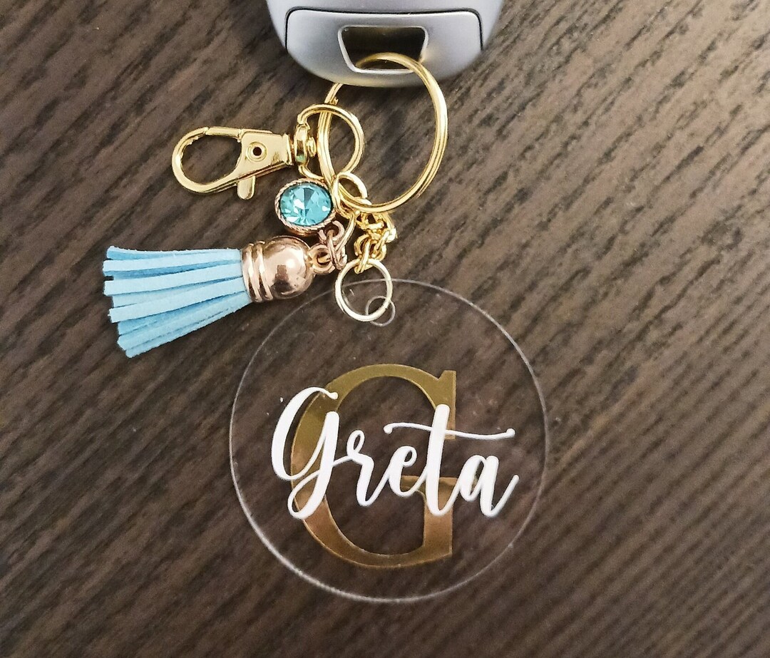Personalized Acrylic Keychains Etsy