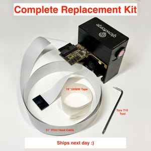 Glowforge Print Head White Ribbon Cable KIT with extras!