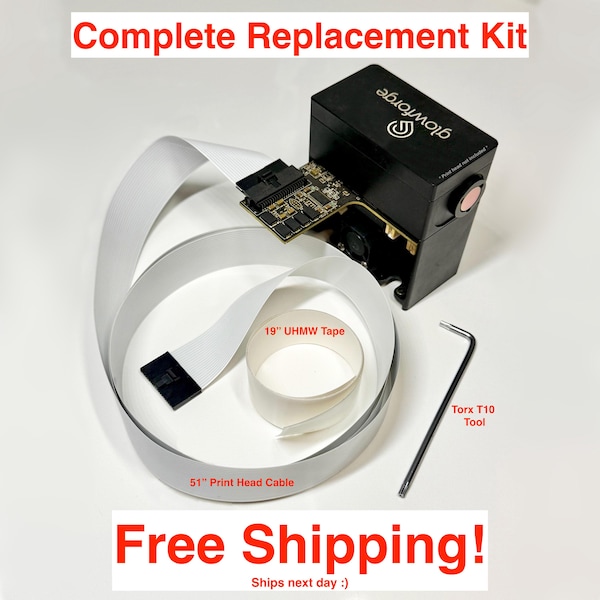 Glowforge Print Head White Ribbon Cable KIT with extras!