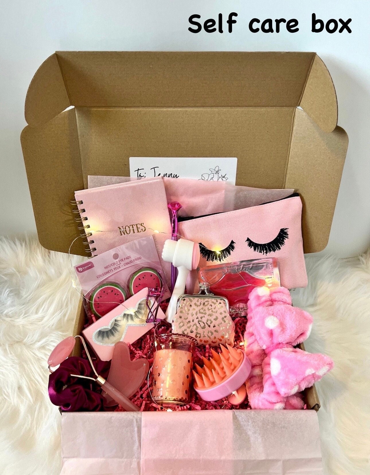 Pink gift basket  Pink gift basket, Best friend christmas gifts, Happy  birthday gifts