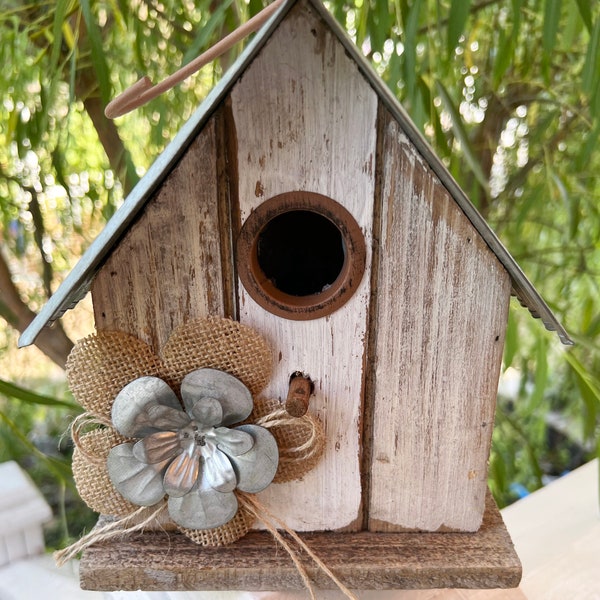 Metal Birdhouse Wall Art Etsy