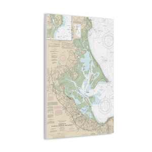 Plymouth, MA & Duxbury, MA Mappa nautica con lati bianchi