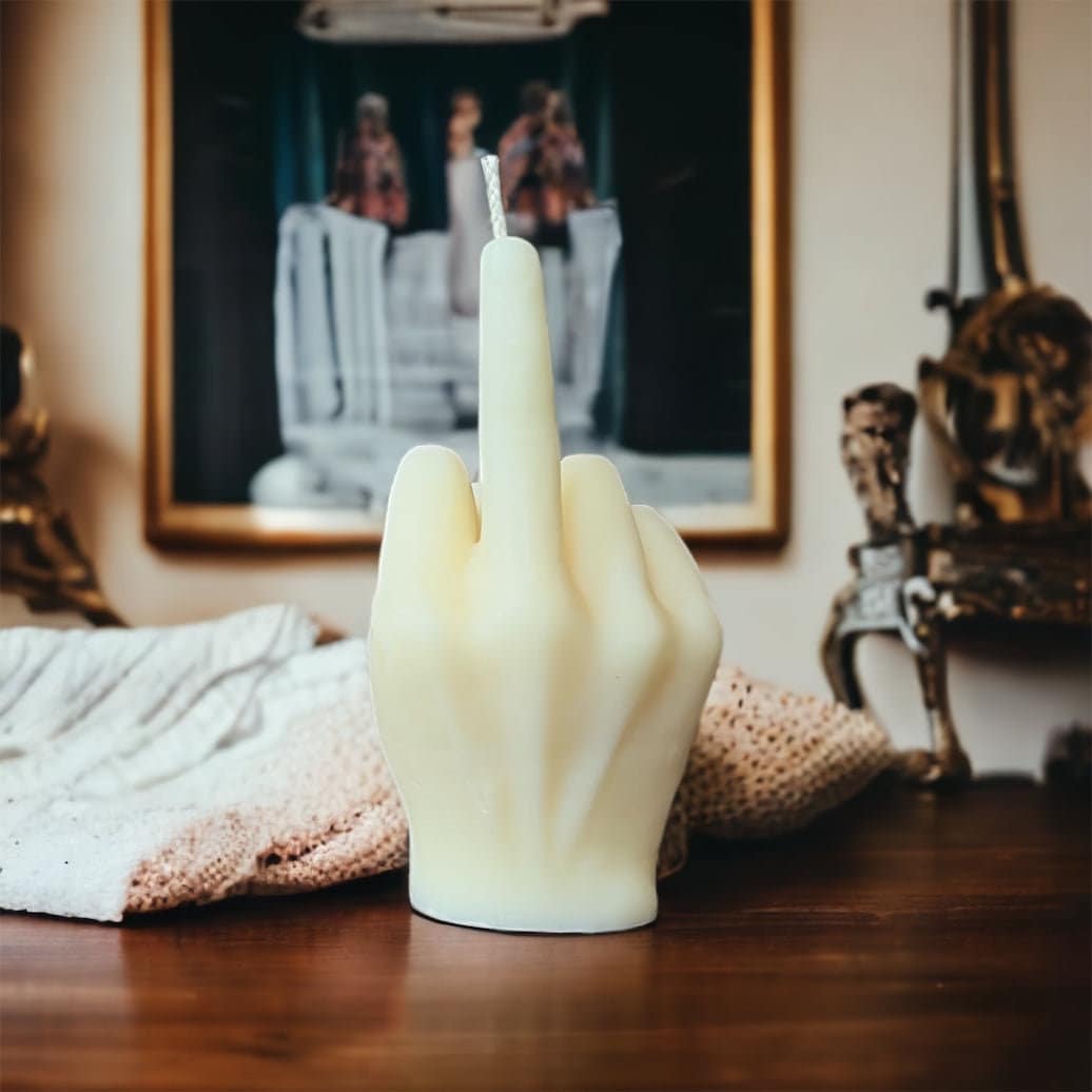 Middle Finger Candle/ Middle Finger /gift/fuck Candle /hand Gestures  /business Square /funny Gifts /status/personality/mittelfinger 