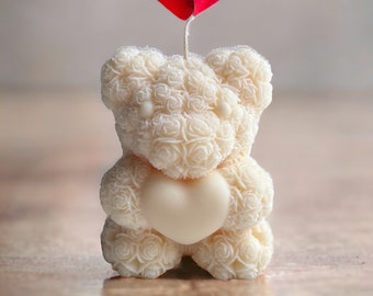 Teddy Bear kaars | rozen teddy beer | valentinesday | Valentijnsdag | cadeau | liefde | cadeautip | schattige beren set