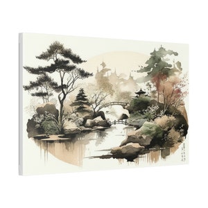 Nuolanart Japanese Zen Garden Canvas Art