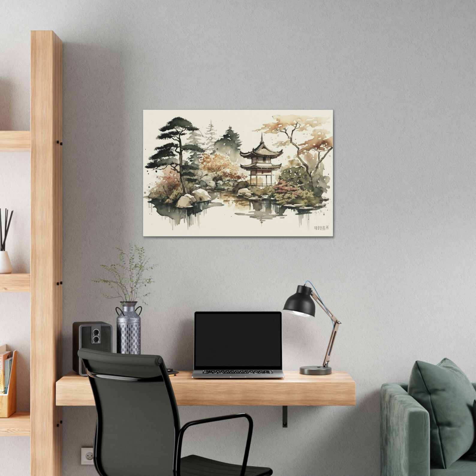 Japanese Zen Garden Landscape Canvas Art Print Wall Decor - Etsy