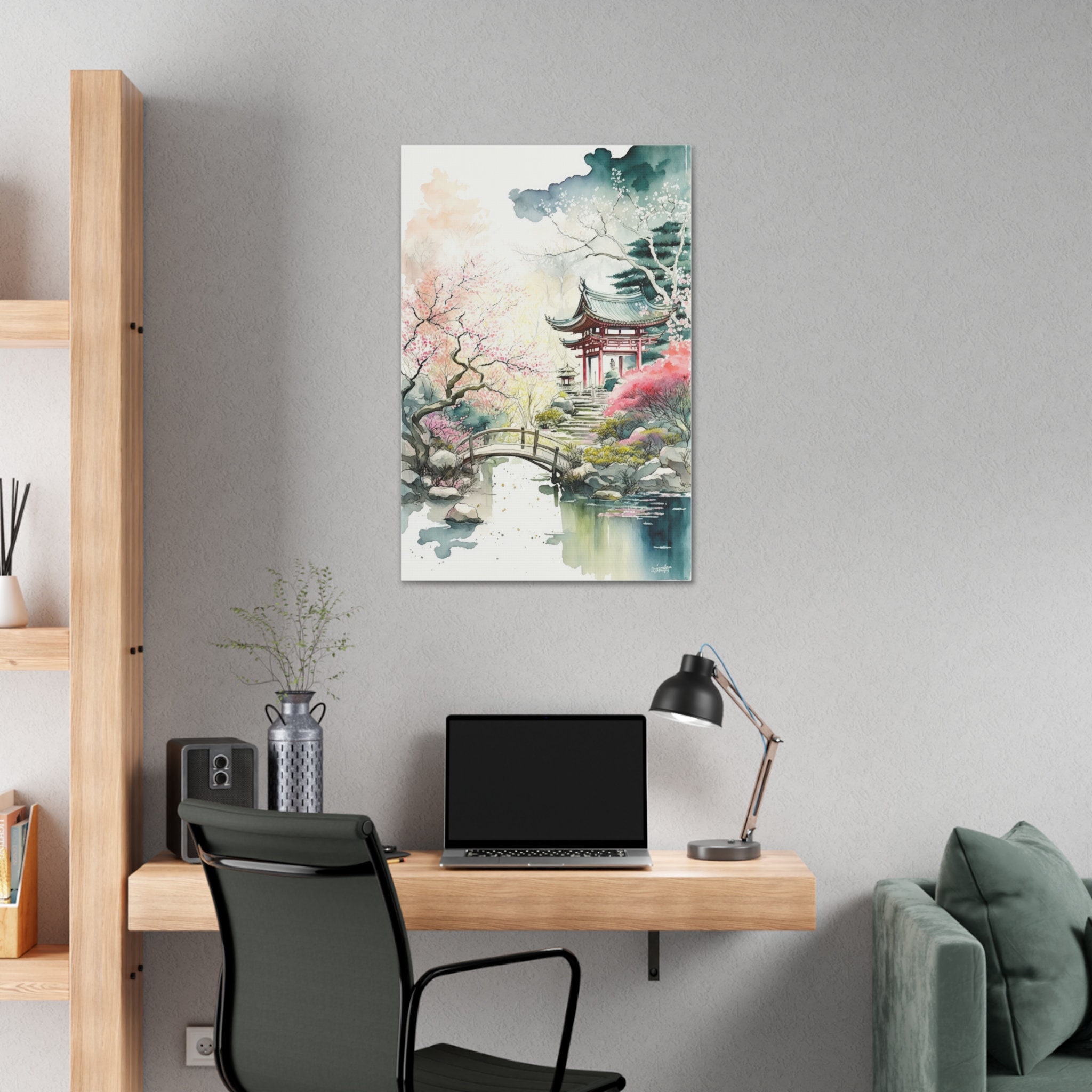 Japanese Zen Garden Landscape Canvas Art Print Wall Decor - Etsy