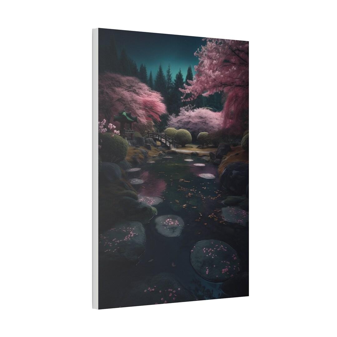 Gorgeous Japanese Zen Garden Landscape Canvas Art Print Wall Decor - Etsy