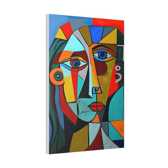 Picasso Style Abstract Cubism Art Print Canvas Wall Decor - Etsy
