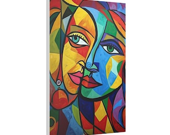Picasso Style Abstract Cubism Art Print Canvas Wall Decor