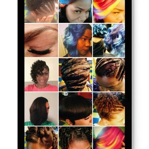 Salon Poster 2 | Hair, Brows, Lashes Poster | Beauty Studio Decor