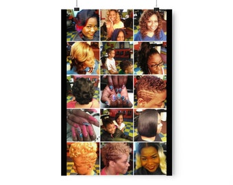 Hair Salon Wall Art Poster 3 | Black Hair Salon Decor | Beauty Shop Decor