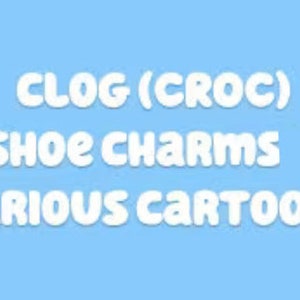 Cartoon shoe charms