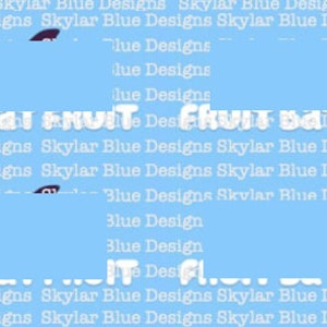 Fruit Bat Fruit party favours stickers- digital file for Avery L7159