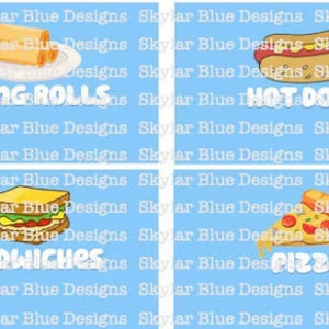 18 x Food labels/table cards/buffet label/ party table labels