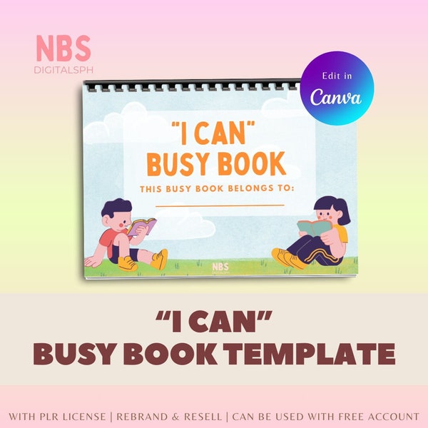 I Can Busy Book (For Kids Ages 3-6) | PLR | Rebrand & Resell