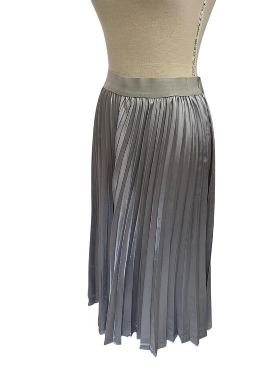 Mini Skirt Long Pleated Skirt Metallic Long Metallic Skirt