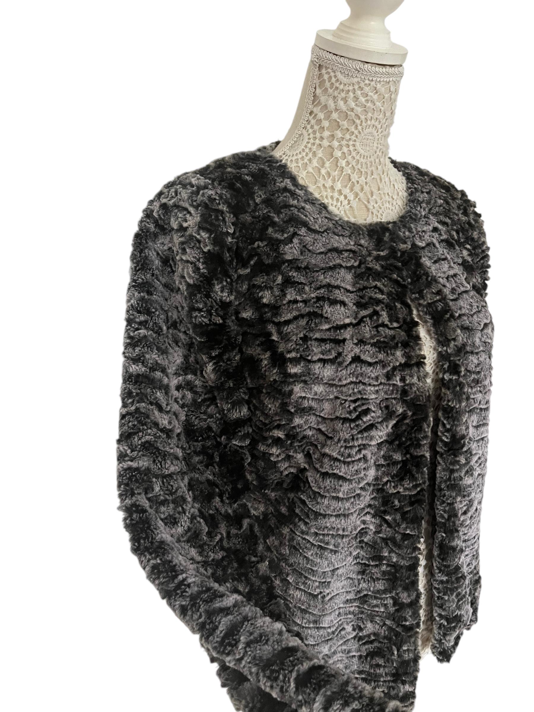 aere shaggy jacket coat グレー Shaggy Boho Coat - Etsy Canada