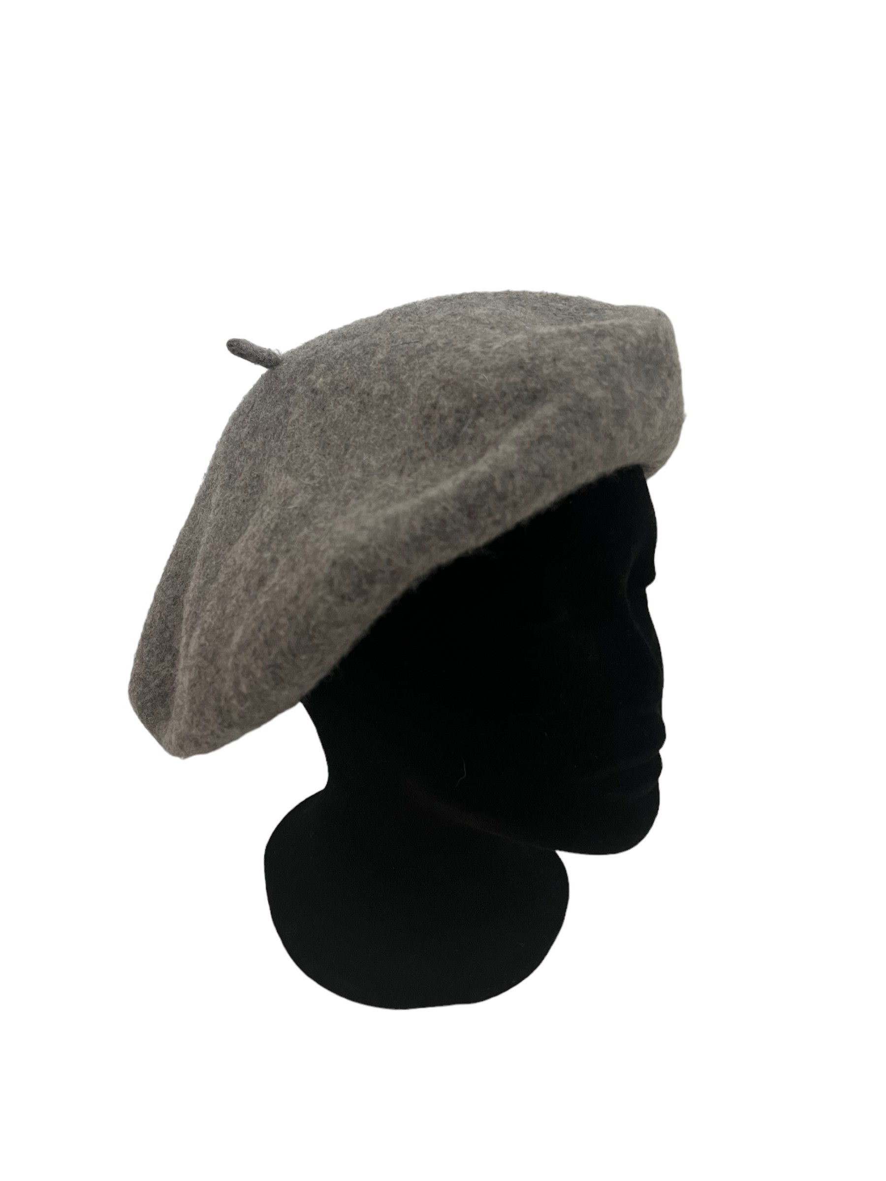 Vintage 70s Grey Wool Beret: Parisian Style Hat - Etsy Hong Kong display picture 3