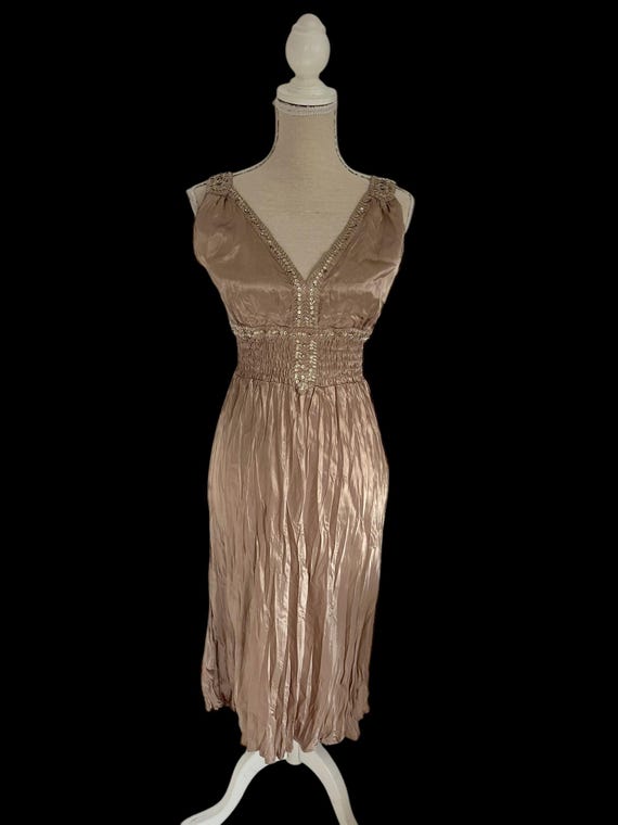 green emerald velvet dress Gold Stud Dress main image 1